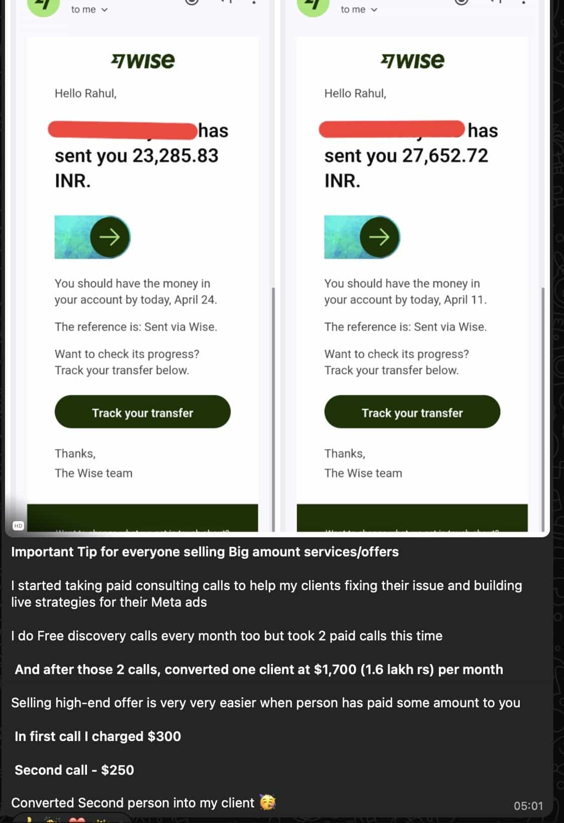 Client result screenshot 2