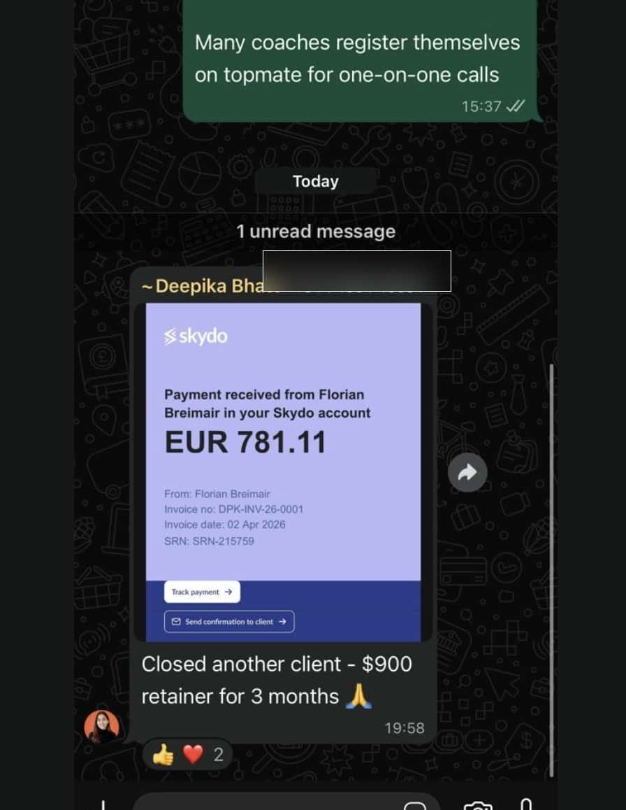 Client result screenshot 1